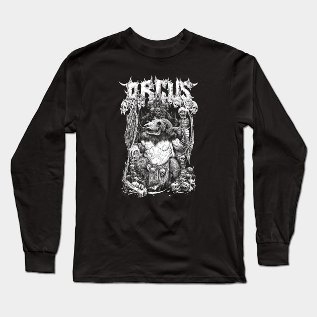 Orcus (Black Print) Long Sleeve T-Shirt by Miskatonic Designs